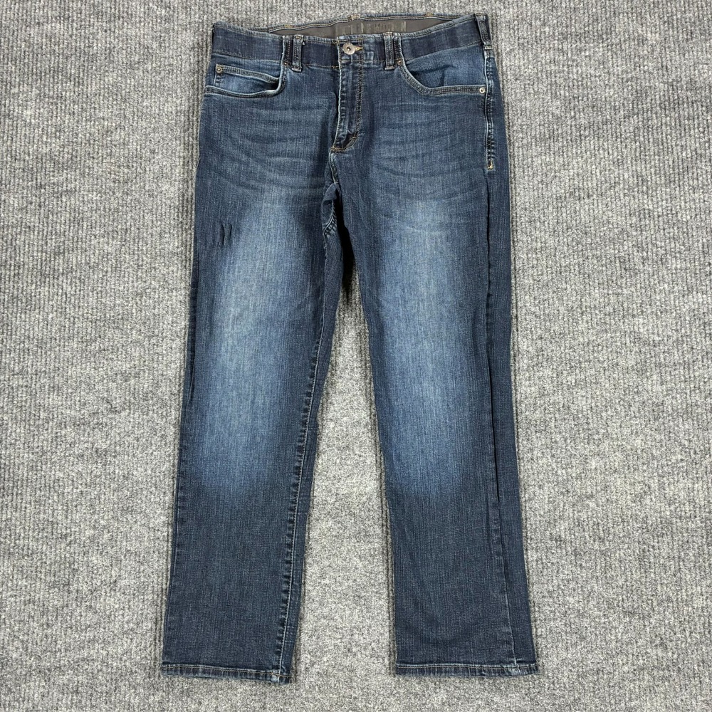Lee Extreme Motion Mens Tapered Leg Jeans Size 34x30 Blue Denim Low Rise